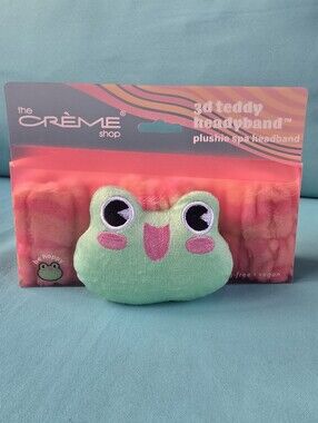 💚 CRÈME shop Frog Plushie Spa Headband